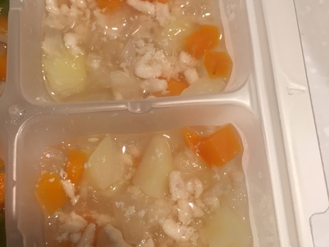 【離乳食後期】鶏ひき肉で時短肉じゃが